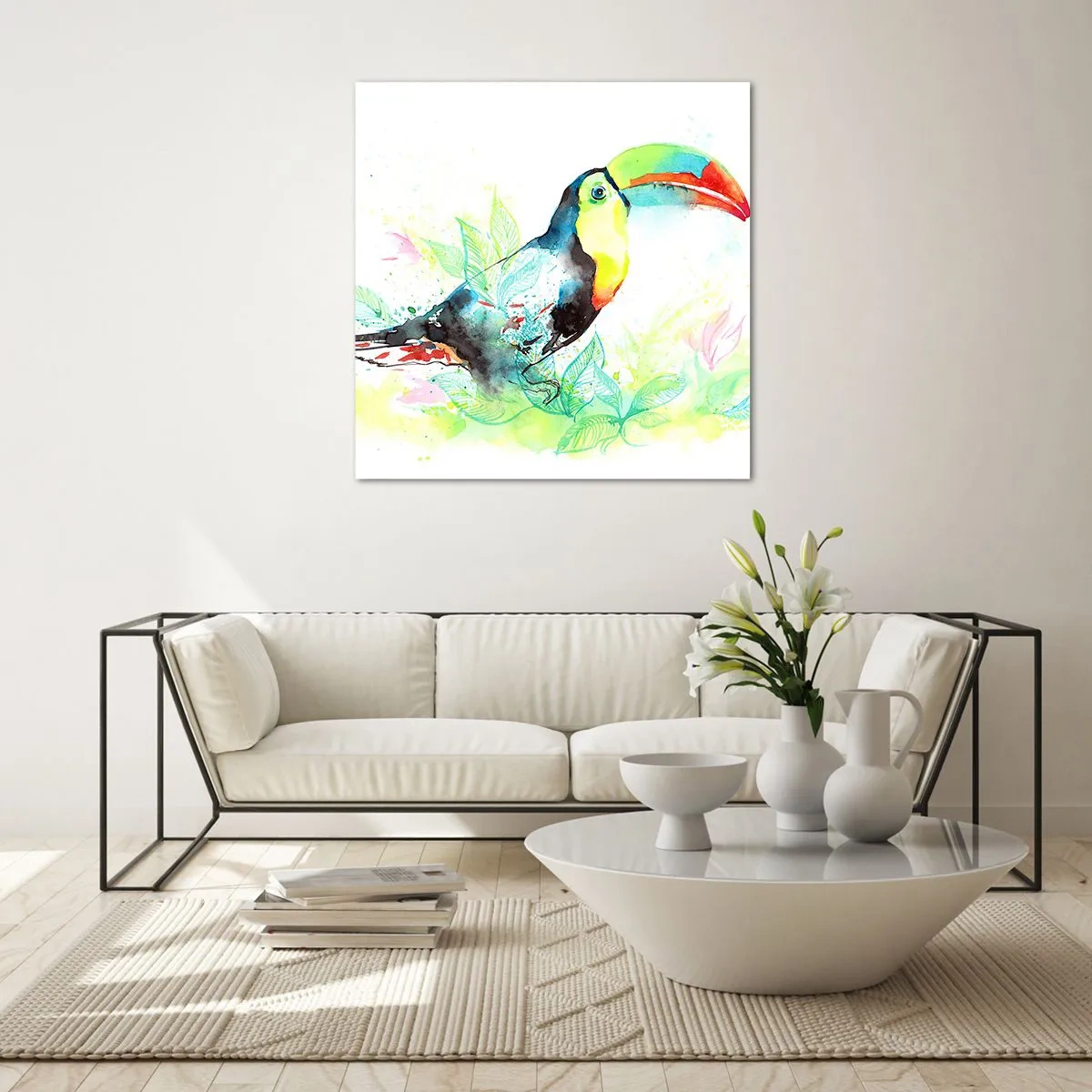 Impression sur verre - Image sur verre - Aussi coloré que l'Amérique du Sud - 60x60 cm