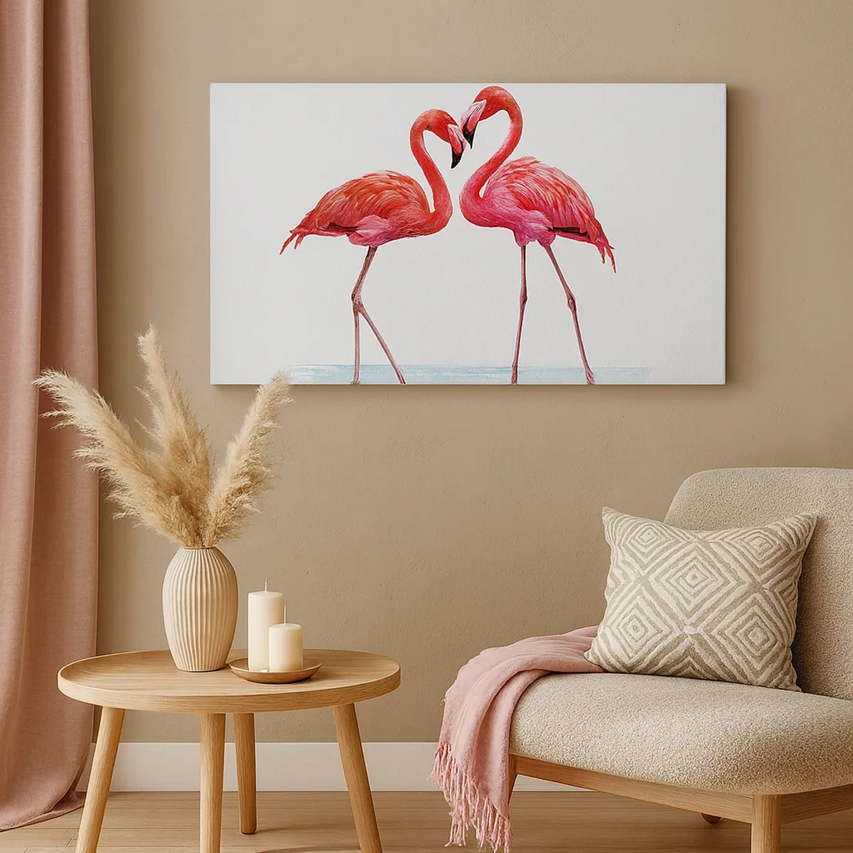 Impression sur toile - Image sur toile - Rendez-vous rose - 30x30 cm