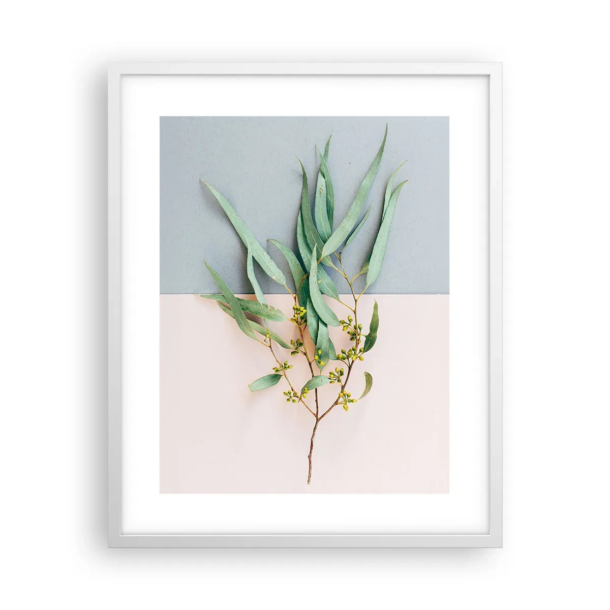 Affiche dans un cadre blanc - Poster - Subtilité pastel - 40x50 cm