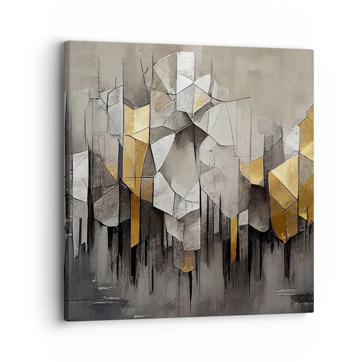 Impression sur toile - Image sur toile - Composition de glace et de lumière - 30x30 cm