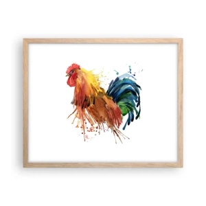 Affiche dans un chêne clair - Poster - Robe royale, fierté royale - 50x40 cm