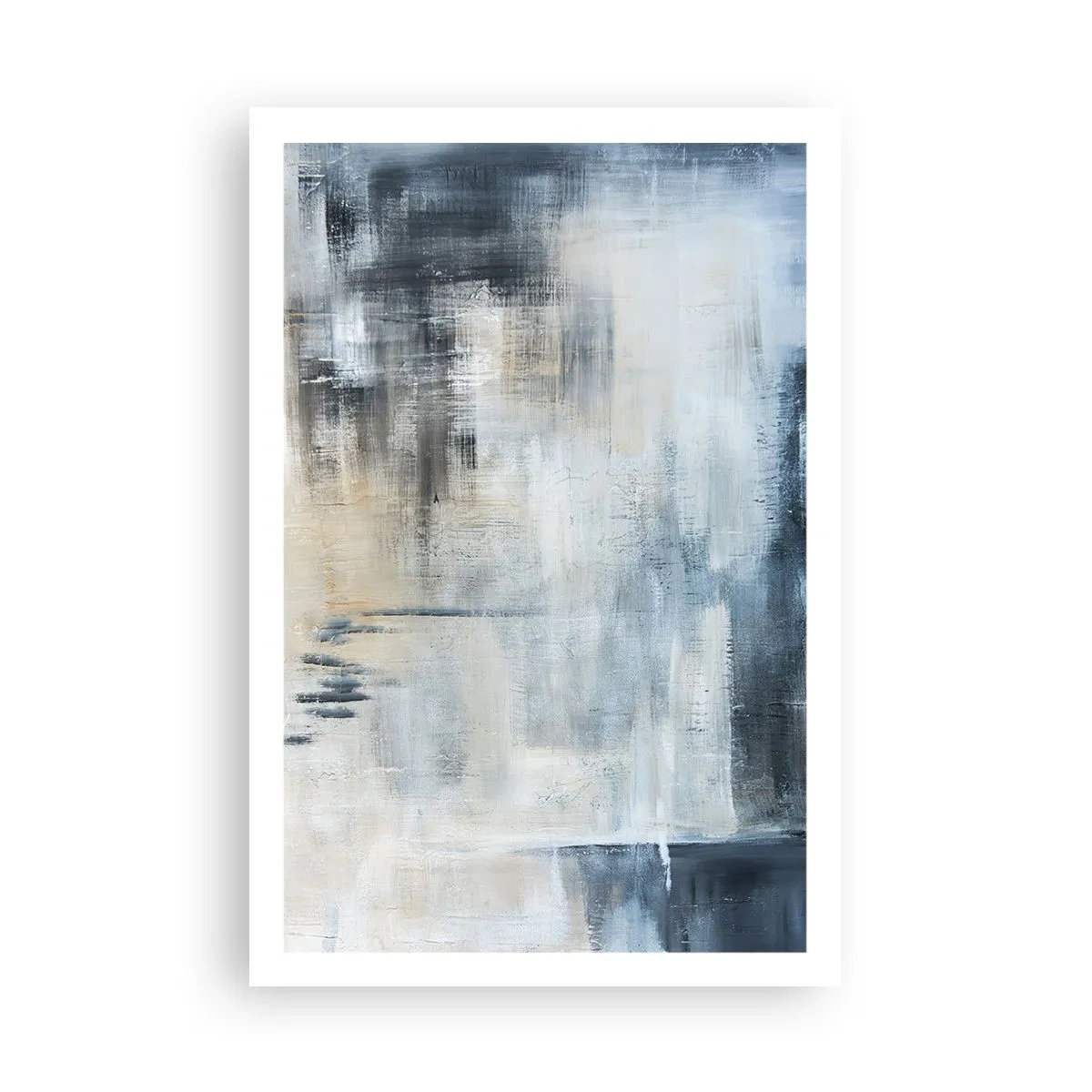 Affiche - Poster - Derrière le rideau bleu - 61x91 cm