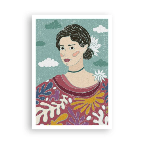 Affiche - Poster - Avec de la mélancolie dans les yeux - 70x100 cm