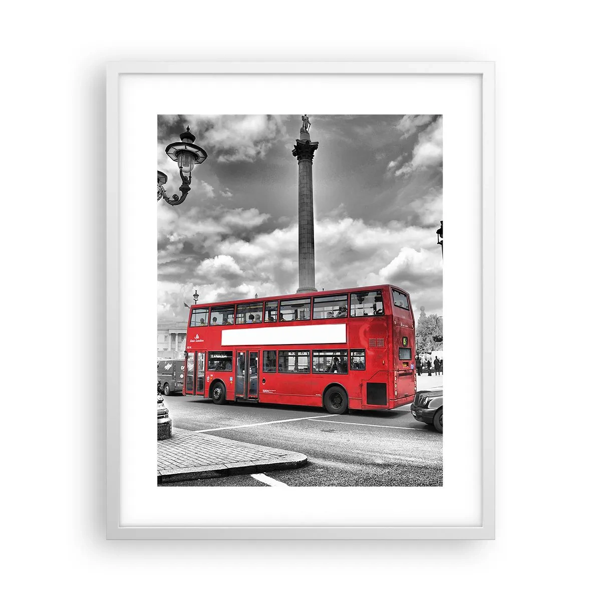 Affiche dans un cadre blanc - Poster - La vraie circulation sanguine de la ville - 40x50 cm