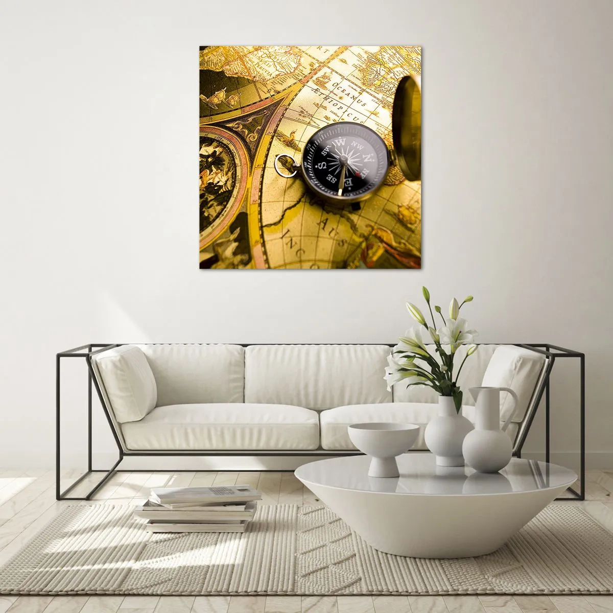 Impression sur verre - Image sur verre - Ou peut-être jusqu'au bout du monde ? - 40x40 cm