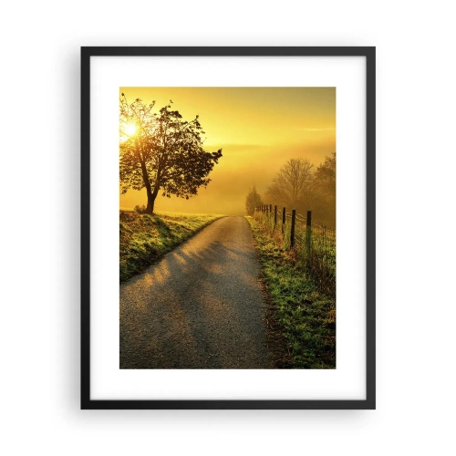 Affiche dans un cadre noir - Poster - Après-midi de miel - 40x50 cm