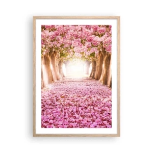 Affiche dans un chêne clair - Poster - La route du paradis - 50x70 cm