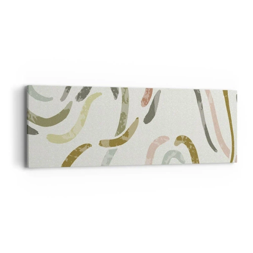 Impression sur toile - Image sur toile - Une joyeuse danse de l'abstraction - 90x30 cm