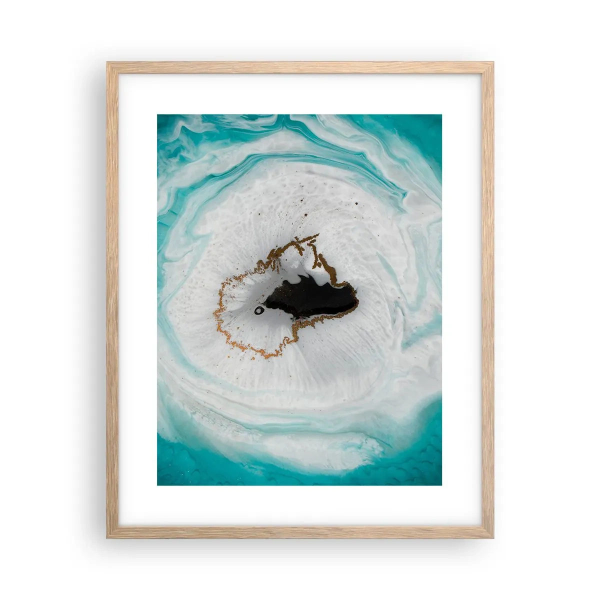 Affiche dans un chêne clair - Poster - Pénétrer à l'intérieur - 40x50 cm