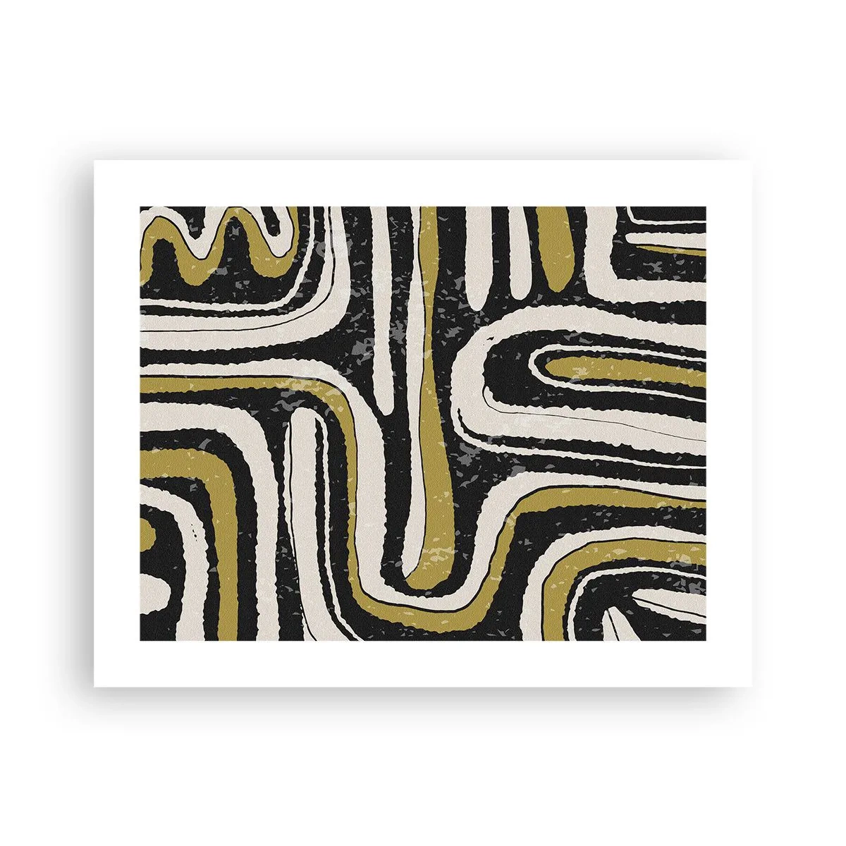 Affiche - Poster - Composition : routes et ruelles - 50x40 cm