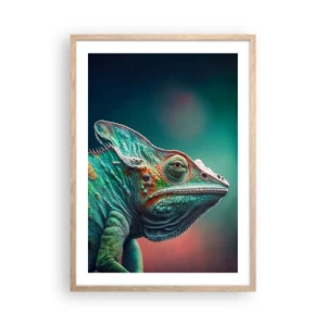 Affiche dans un chêne clair - Poster - Vous me voyez? Pas bien… - 50x70 cm