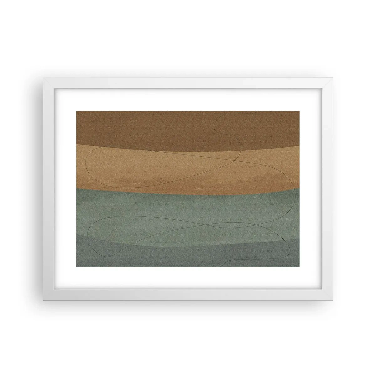 Affiche dans un cadre blanc - Poster - Composition horizontale - 40x30 cm