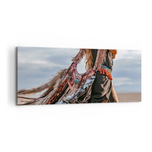 Impression sur toile - Image sur toile - La fille du chaman - 100x40 cm