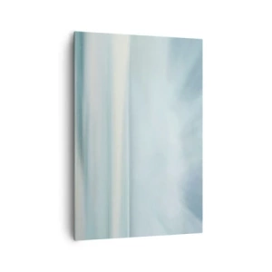Impression sur toile - Image sur toile - Un paysage minimaliste aux nuances délicates de bleu - 70x100cm - Paix à l'horizon - Décoration murale moderne pour le salon et la chambre ARTTOR