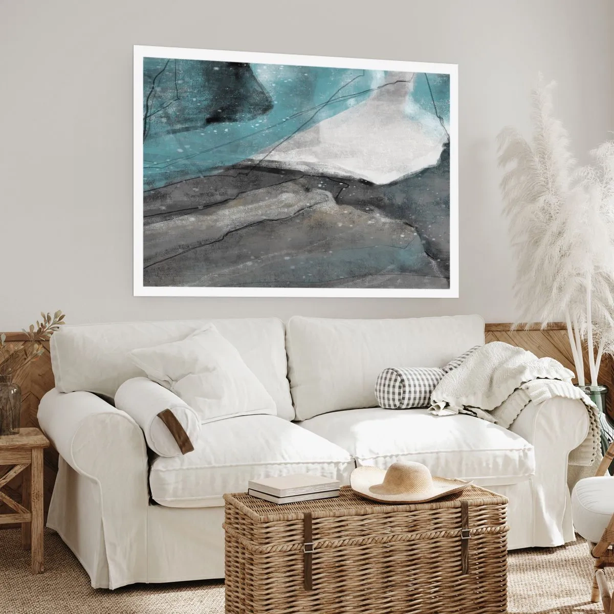 Affiche - Poster - Résumé : roches et glace - 40x30 cm