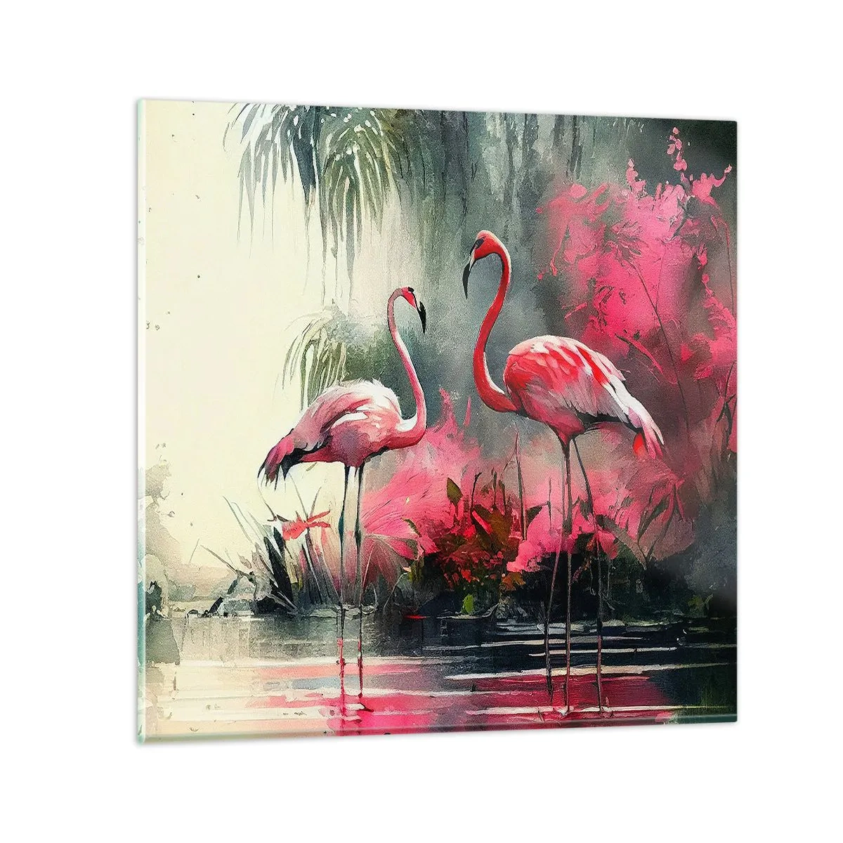 Impression sur verre - Image sur verre - Une leçon de grâce naturelle - 40x40 cm