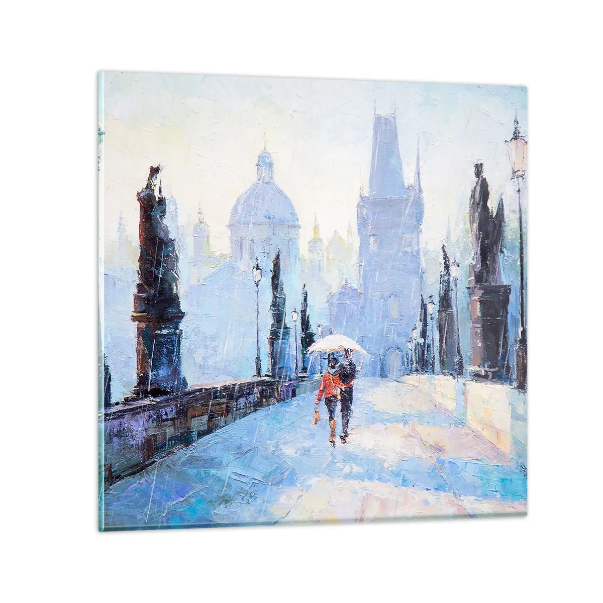 Impression sur verre - Image sur verre - La pluie a dû nous charmer - 70x70 cm