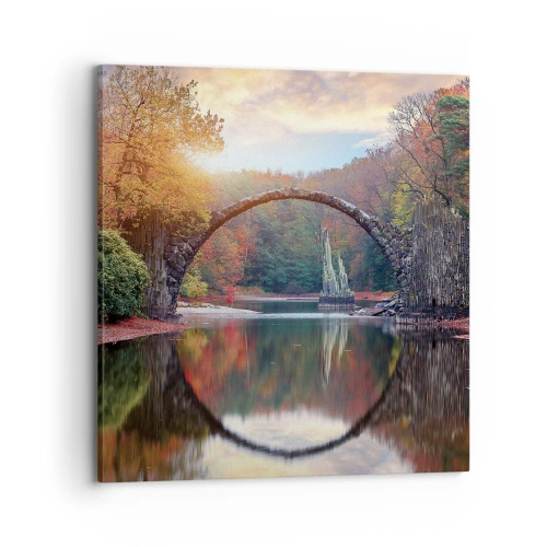 Impression sur toile - Image sur toile - De l'autre cote du miroir - 70x70 cm