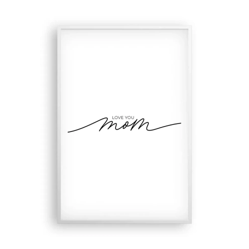 Affiche dans un cadre blanc - Poster - Grand chamboulement - 61x91 cm