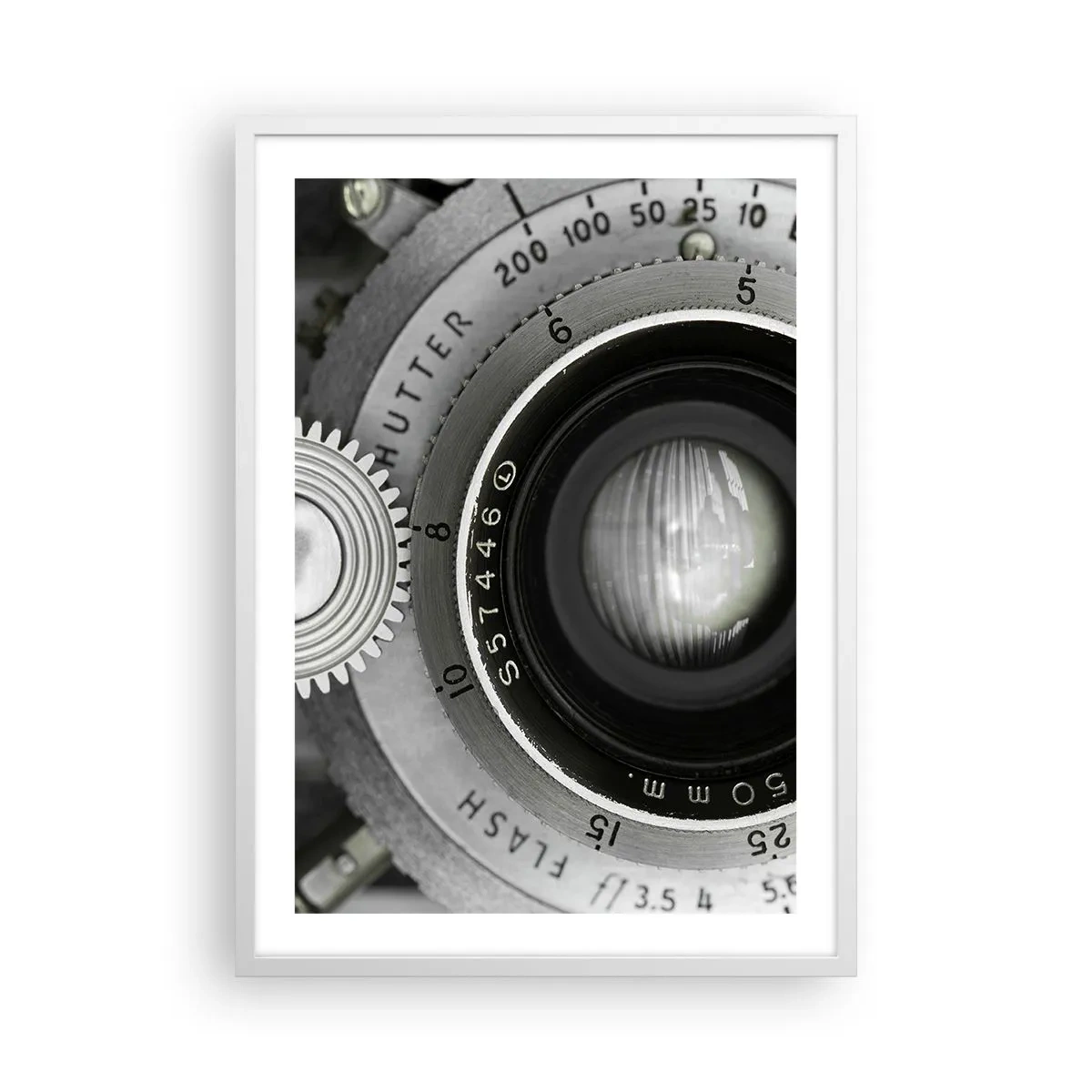 Affiche dans un cadre blanc - Poster - Histoire d'Hollywood - 50x70 cm