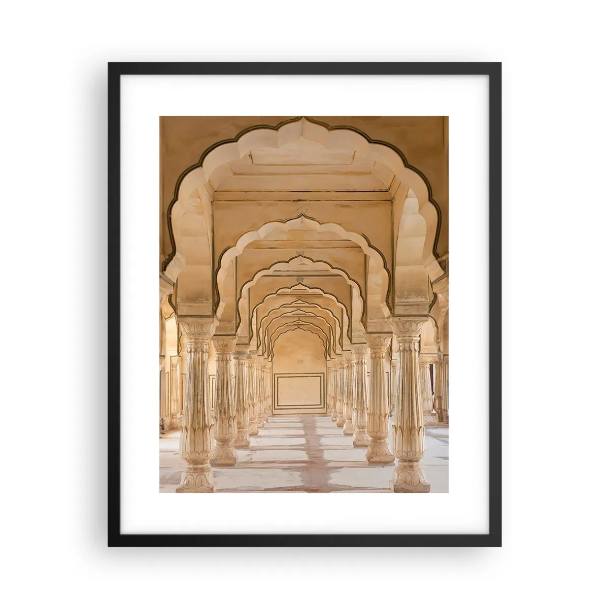 Affiche dans un cadre noir - Poster - Dans le palais du maharaja - 40x50 cm