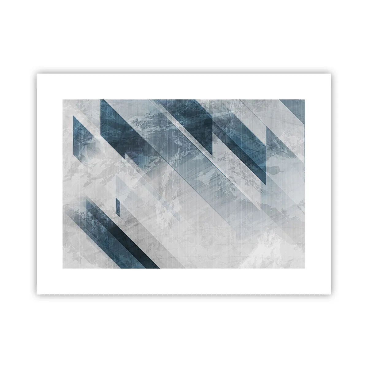 Affiche - Poster - Composition spatiale - mouvement gris - 40x30 cm