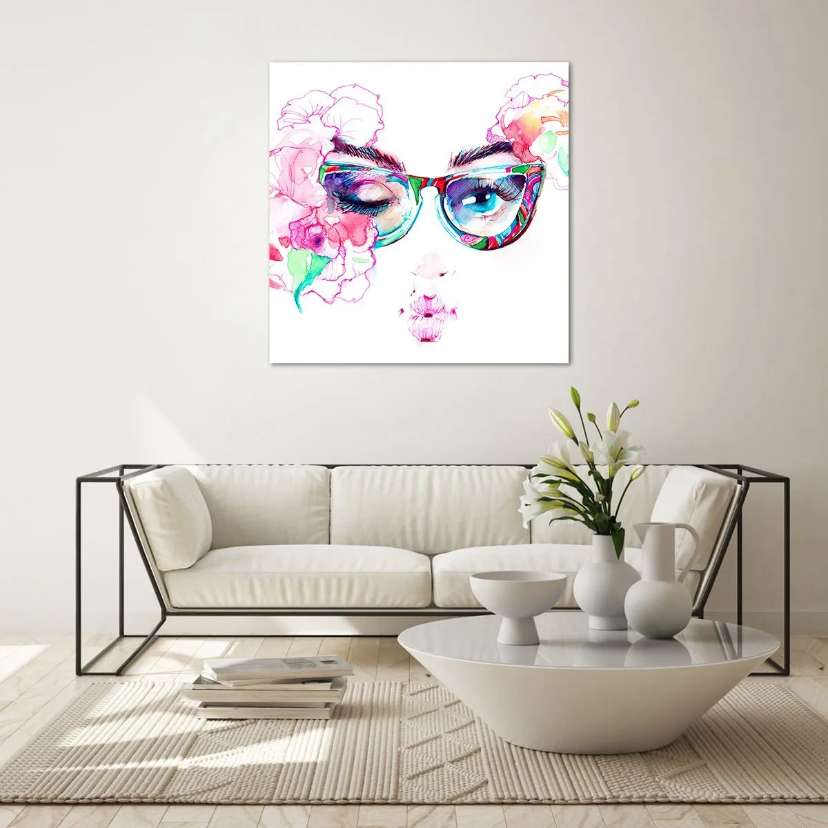 Impression sur verre - Image sur verre - Une promesse tentante - 40x40 cm