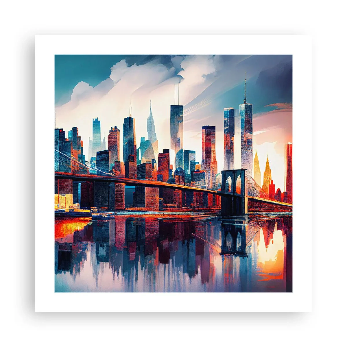 Affiche - Poster - New York onirique - 50x50 cm