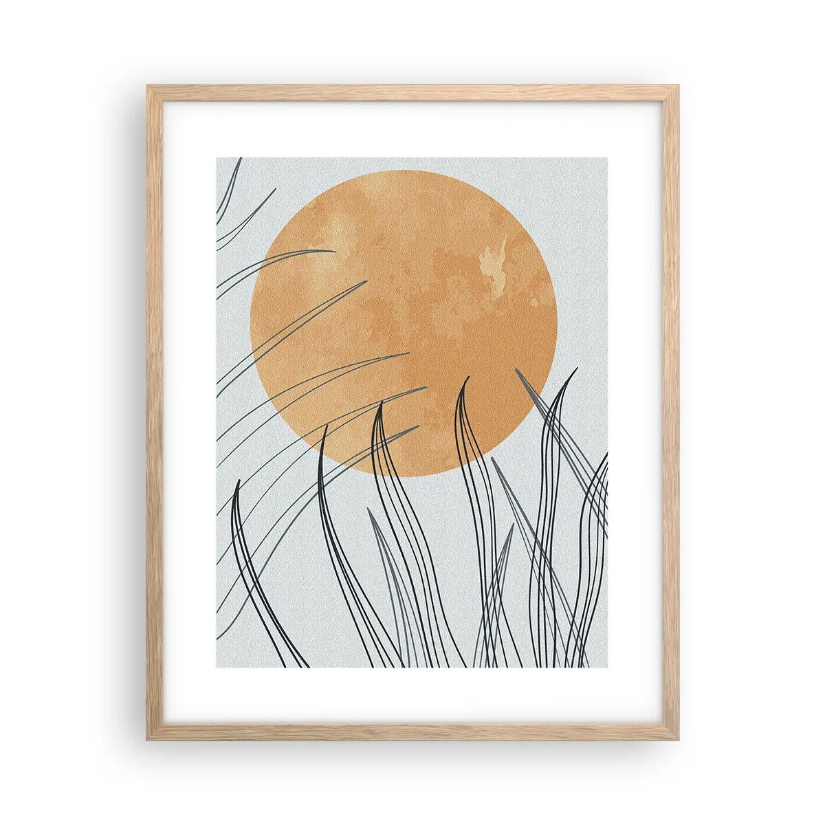Affiche dans un chêne clair - Poster - Toujours vers le soleil - 40x50 cm