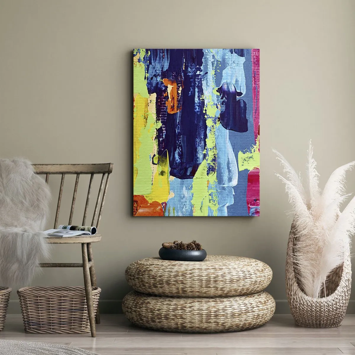 Impression sur toile - Image sur toile - La vie est belle! - 45x80 cm