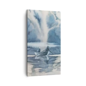 Impression sur toile - Image sur toile - Les pêcheurs dans leur paradis - 45x80 cm