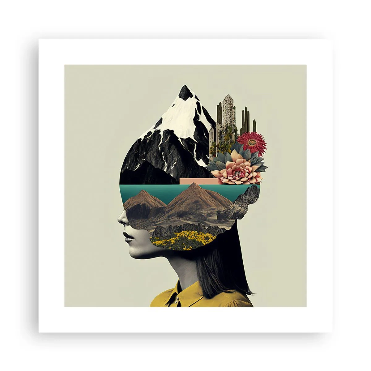 Affiche - Poster - La femme – toujours un mystère - 40x40 cm