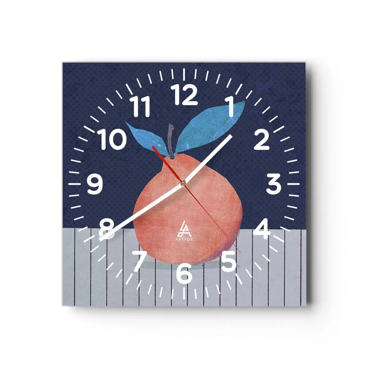 Horloge murale - Pendule murale - Convexité et plan - 40x40 cm