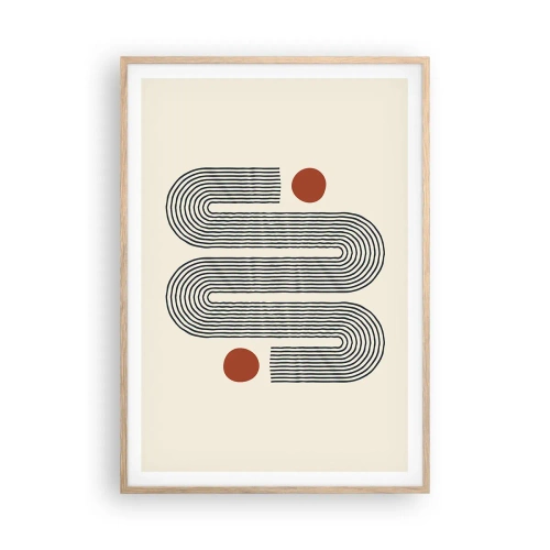 Affiche dans un chêne clair - Poster - Du début à la fin - 70x100 cm