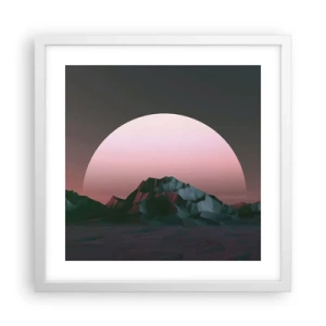 Affiche dans un cadre blanc - Poster - Dans une galaxie voisine - 40x40 cm