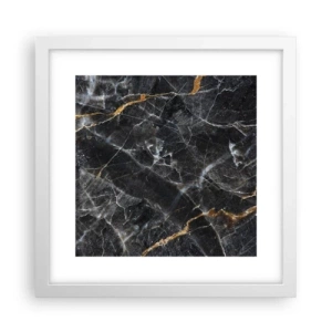 Affiche dans un cadre blanc - Poster - La vie intérieure de la pierre - 30x30 cm