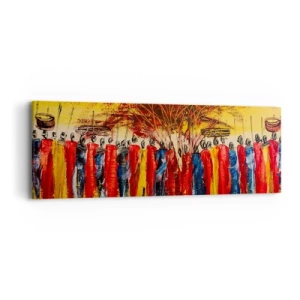 Impression sur toile - Image sur toile - Là-bas, là-bas, ils vont là-bas - 90x30 cm