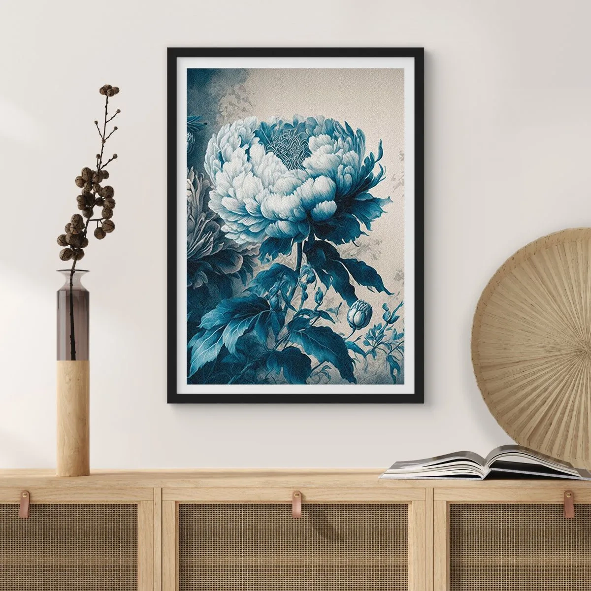 Affiche dans un cadre noir - Poster - Paire assortie - 40x50 cm