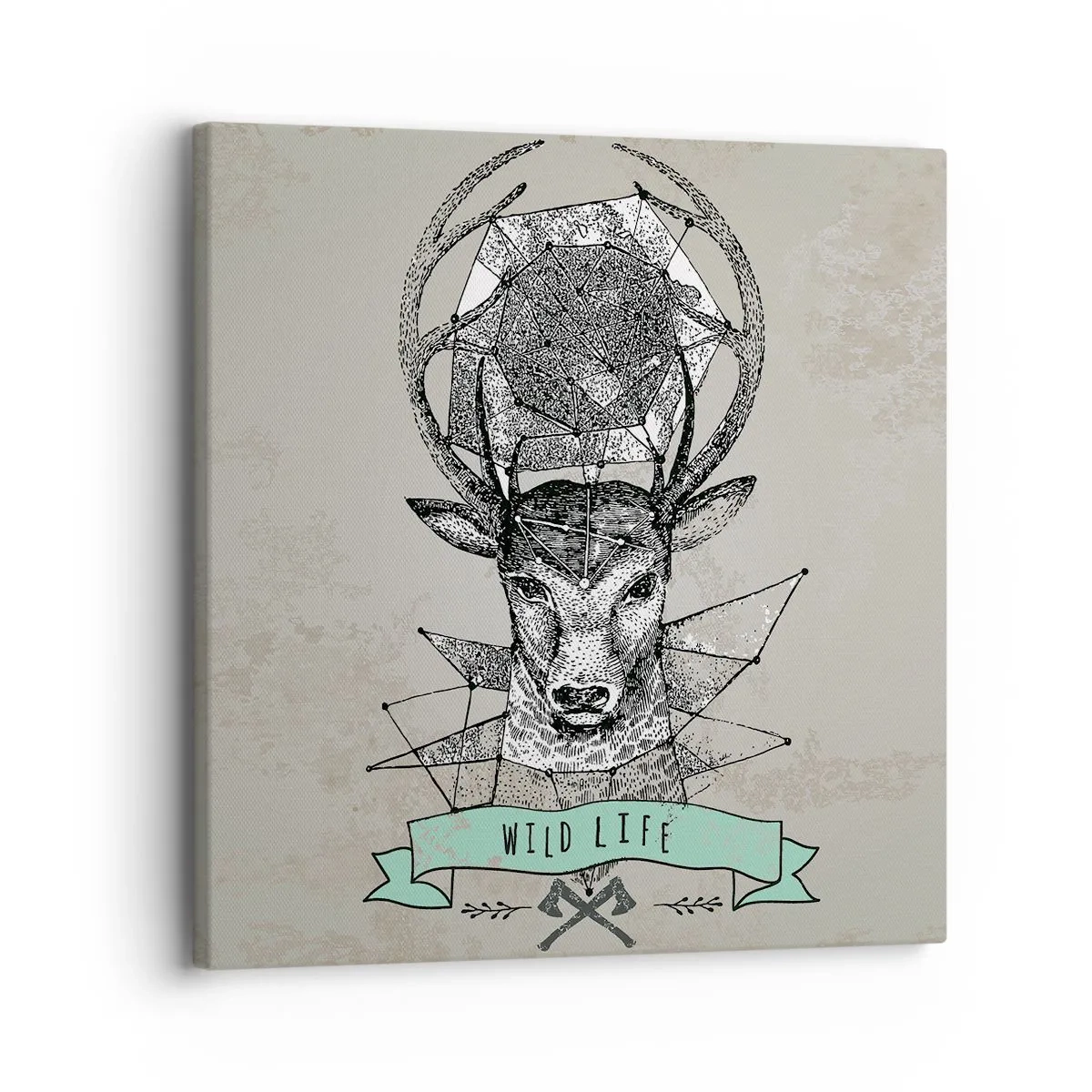 Impression sur toile - Image sur toile - Voir St. Hubertus - 30x30 cm