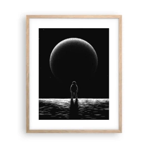 Affiche dans un chêne clair - Poster - Face à face - 40x50 cm