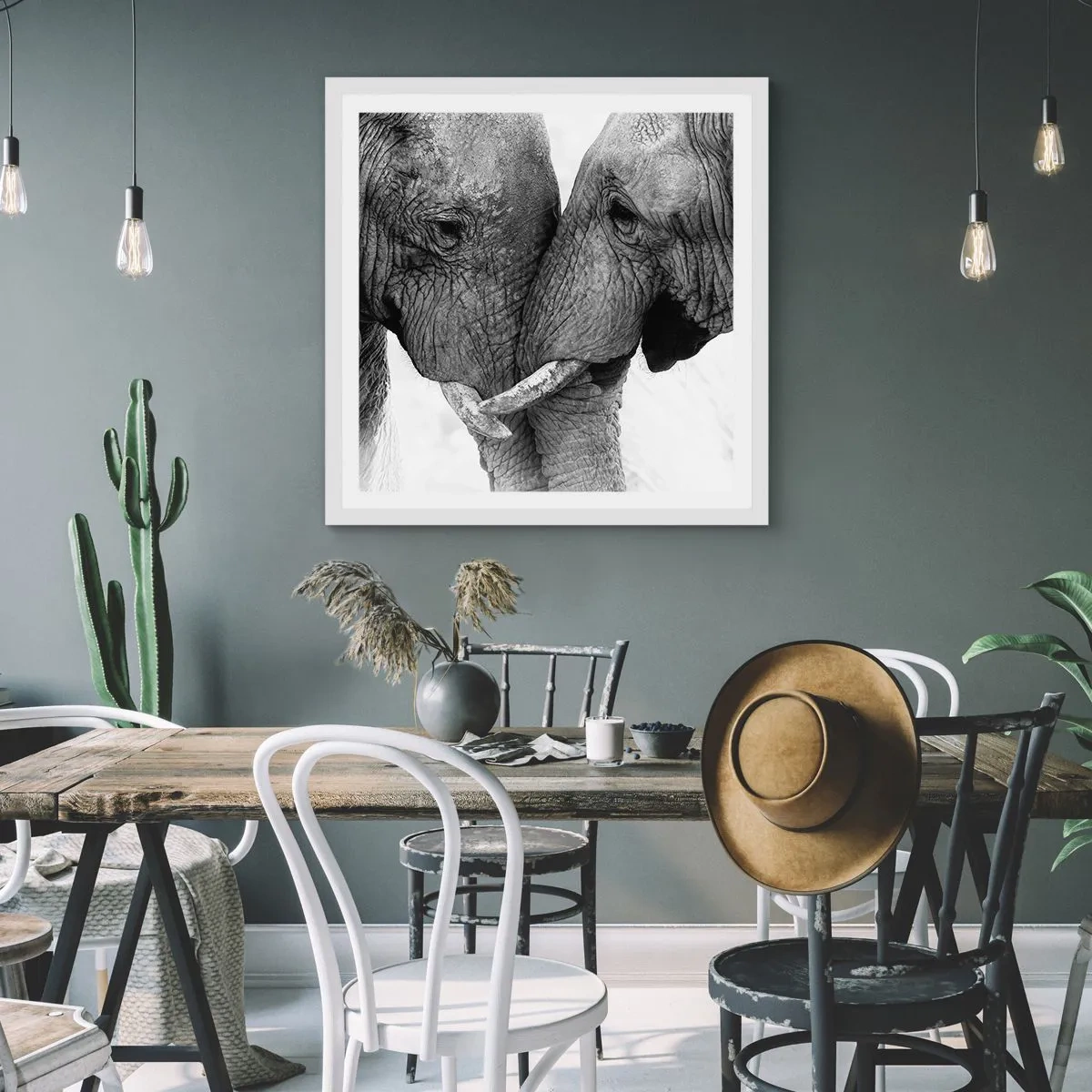 Affiche dans un cadre blanc - Poster - Confession sincère - 40x40 cm