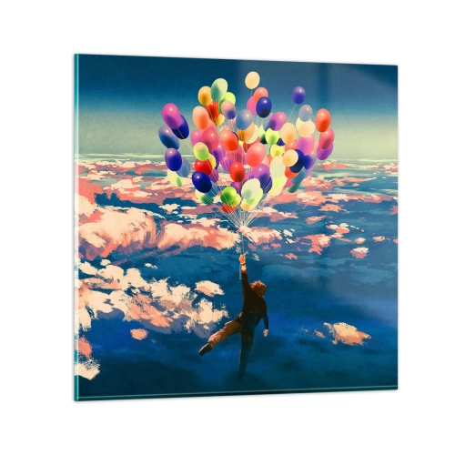 Impression sur verre - Image sur verre - Un rêve d'enfant devenu réalité - 60x60 cm