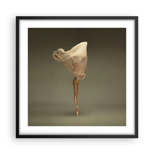 Affiche dans un cadre noir - Poster - Il va bientôt s'envoler - 50x50 cm