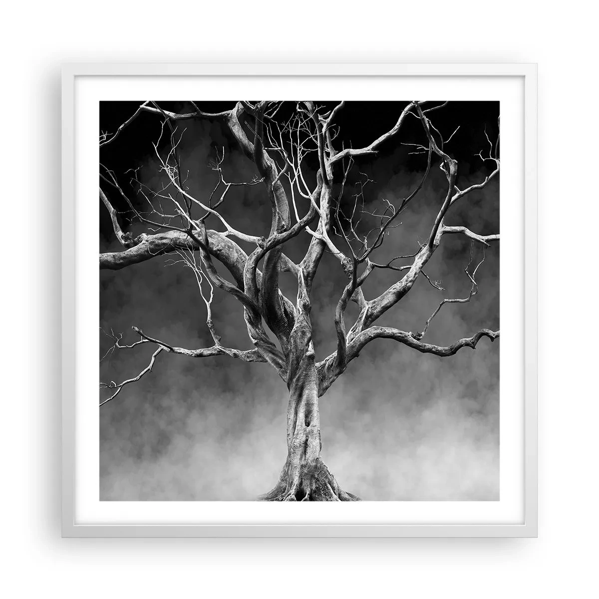 Affiche dans un cadre blanc - Poster - Primordial et sacré - 60x60 cm