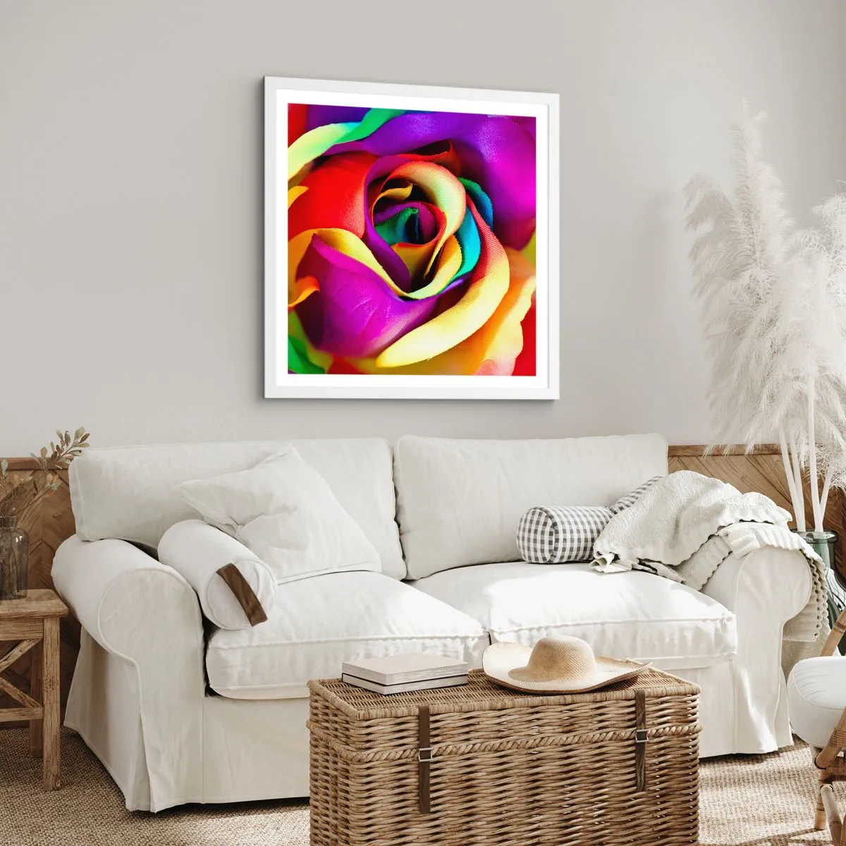 Affiche dans un cadre blanc - Poster - Ce n'est pas possible - 60x60 cm