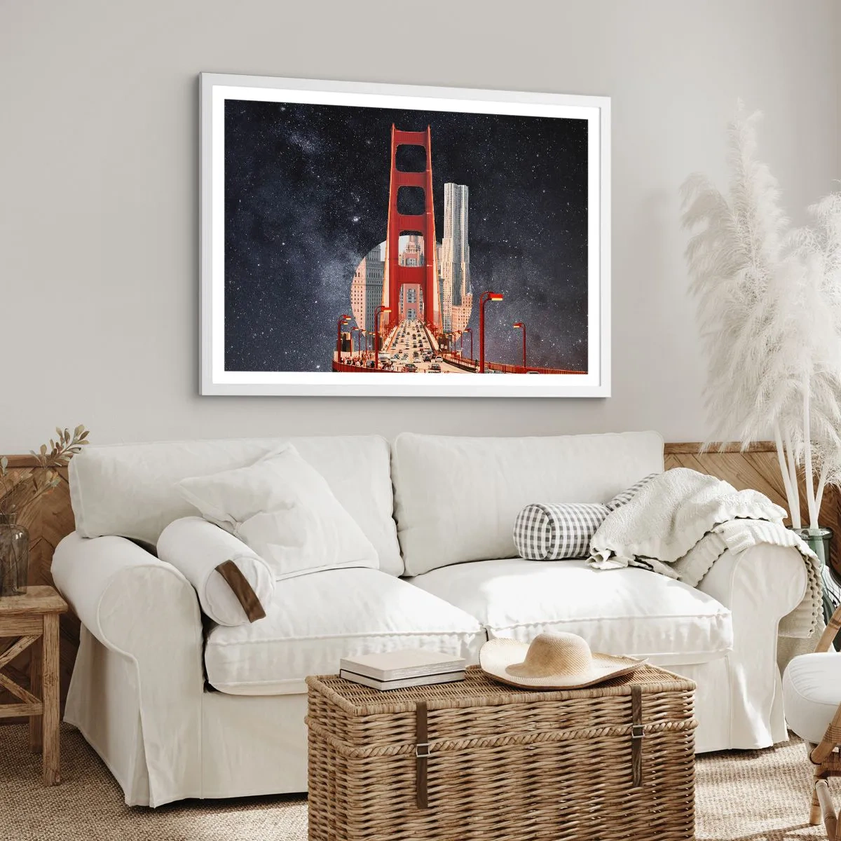 Affiche dans un cadre blanc - Poster - Toujours au centre - 40x30 cm