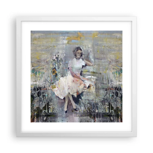 Affiche dans un cadre blanc - Poster - Classique et moderne - 40x40 cm
