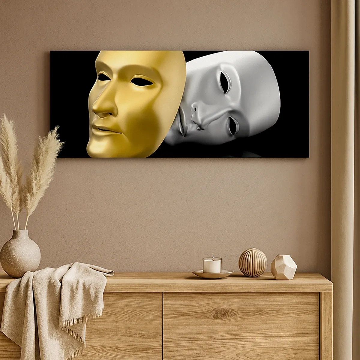 Impression sur toile - Image sur toile - La vie est un théâtre - 30x30 cm