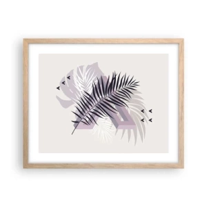 Affiche dans un chêne clair - Poster - L'ombre de l'obscurité - 50x40 cm