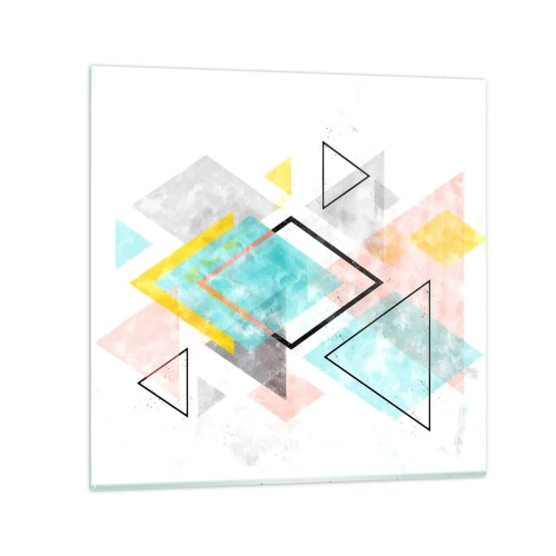 Impression sur verre - Image sur verre - Géométrie facile - 40x40 cm